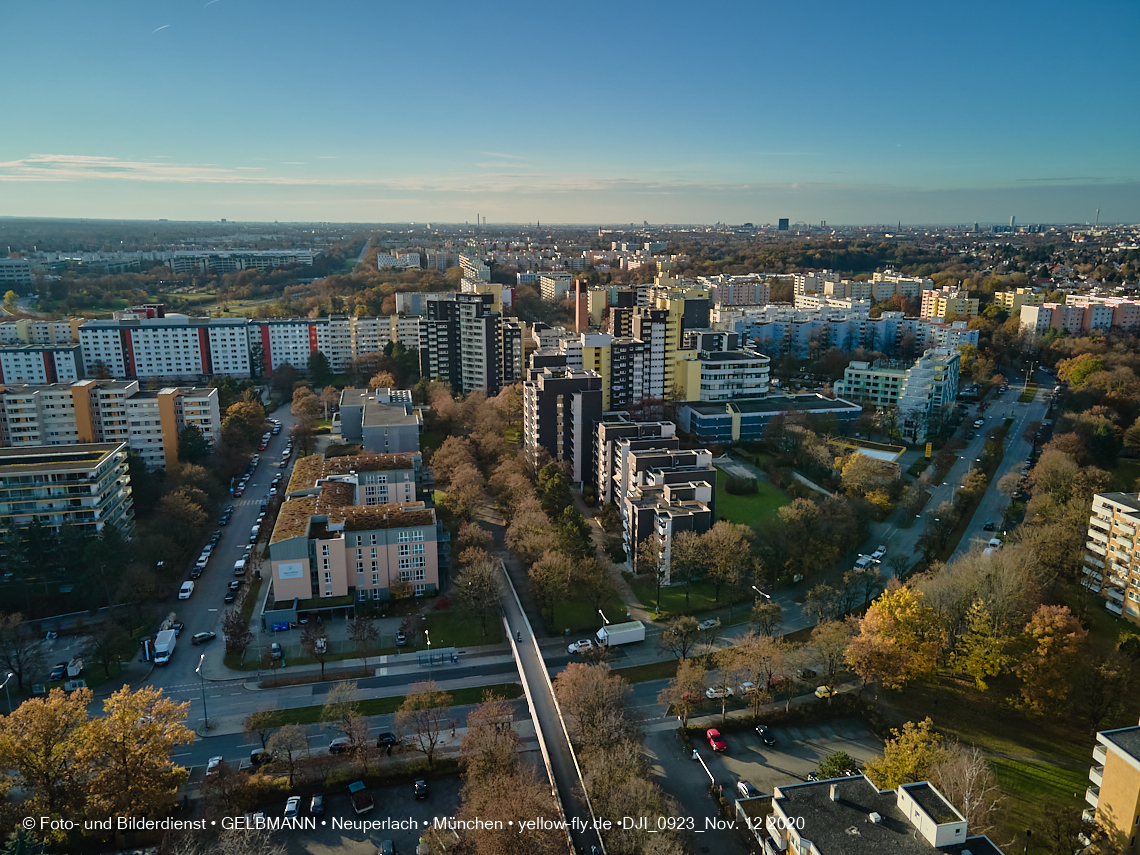 12.11./09.11.2020 - Marx-Zentrum und Umgebung am Karl-Marx-Ring in Neuperlach